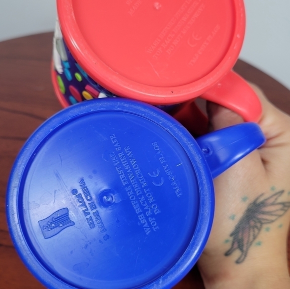 Vintage 1998 Six Flags Bugs Bunny and TAZ Tasmanian Devil Plastic Mugs‎ Retro - Picture 12 of 17